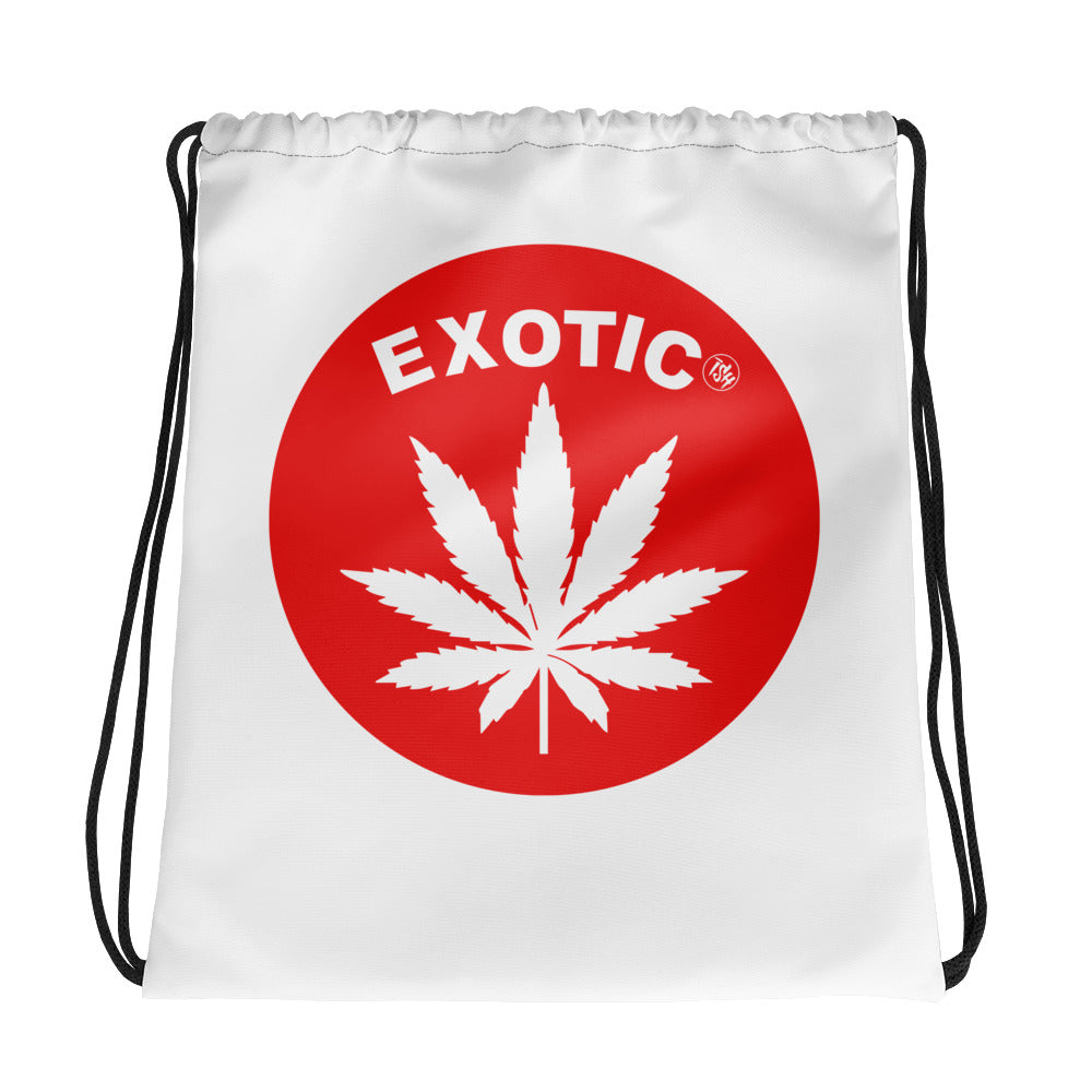 Exotic Leaf Drawstring bag